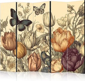Parawan dwustronny Artgeist Kwiaty 225 x 172 cm 1 szt