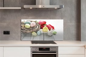 Panel nad Blat Kuchenny Jajka Wielkanocne i Tulipany