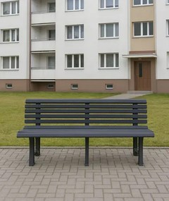 Ławka ogrodowa Aniko - szara