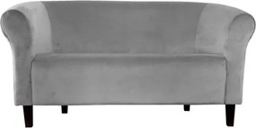 Sofa Milo tkanina Welur wygodna sofa tapicerowana do salonu i poczekalni : Kolor nogi - Venge, Kolor tkaniny - VELVET - MG17, Typ tkaniny - Velvet, Wysokość nogi - 15 cm