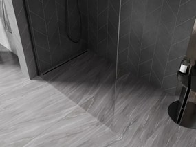 Mexen Kioto-X ścianka prysznicowa Walk-in 70 x 200 cm, transparent 10 mm, czarna - 800-070-101-70-00-X