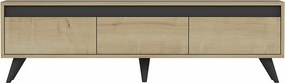Stojak pod TV – 150 cm x 30 cm x 45 cm – Dąb Szafirowy – MDF