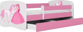 Łóżko dla dziewczynki z szufladą mix 70x140 K4-G59