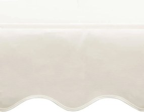 Kremowe rozkładane zadaszenie ogrodowe P8-Z09