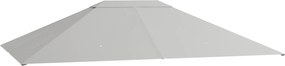 Outsunny Zamienny dach do pawilonu, odporny na warunki atmosferyczne, 397 x 297 cm, Jasnoszary