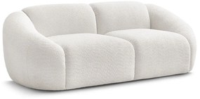 Biała sofa z materiału bouclé 230 cm Tina – Bobochic Paris