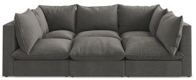 Ciemnoszara sofa 255 cm Manao – Makamii