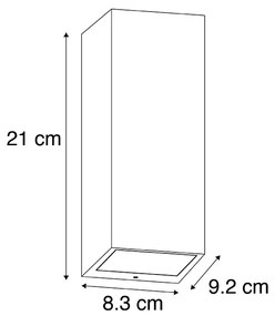 Zewnetrzna Nowoczesny Kinkiet / Lampa scienna czarny GU10 AR70 IP54 - Baleno II Nowoczesny Oswietlenie zewnetrzne