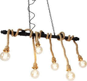 Inteligentna lampa wisząca czarna 6-światłowa w tym WiFi G95 - Plural