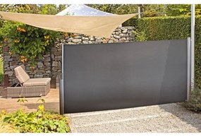 Szara metalowa osłona balkonowa 300x160 cm – Garden Pleasure