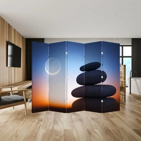 Parawan - Ułożone kamienie jeden na drugim (210x170 cm)