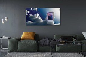 Zdjęcie na płótnie Surrealistyczna Wizja: Oko i Schody