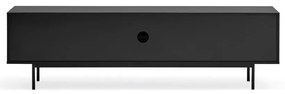 Czarna szafka pod TV 180x52 cm Sierra – Teulat
