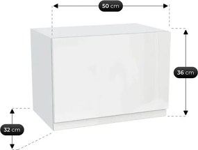 Zestaw Mebli Kuchennych MODERN 170 cm Biały Połysk/Dąb Nowoczesny