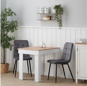 Zestaw krzeseł jadalnianych 43,5x88x50 cm Szare krzesła Eames