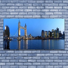 Zdjęcie na płótnie Podświetlony Most Miejski