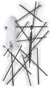 Czarny metalowy wieszak ścienny 100 cm Matches – Spinder Design