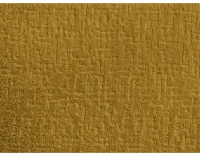 Musztardowa rozkładana sofa z tkaniny szenilowej 228 cm Neyo – Bobochic Paris
