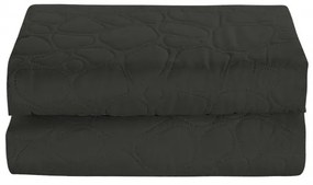 Ciemnoszara narzuta na łóżko ze wzorem STONE Rozmiar: 200 x 220 cm