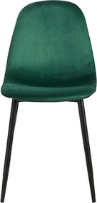 Zestaw 4 Krzese Teok Black Aksamitne