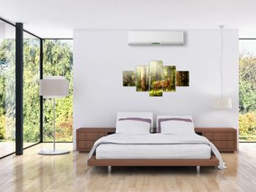Obraz jelenia w lesie (125x70 cm)