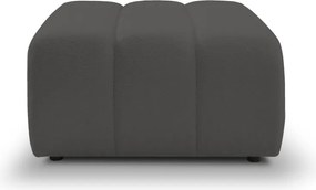 Pufa BALOO w kolorze ciemnej szarości w tkaninie LAMBI 12