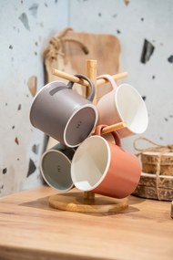 Kubki do gorących napojów NATURE, na stojaku, 380 ml