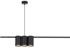 Lampa wisząca (listwa) GENESIS BLACK 5xGU10, czarna, na poziomej listwie