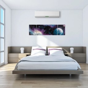 Obraz - Malowany wszechświat (170x50 cm)