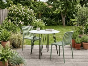 Plastowe krzesło TREGO, zielone