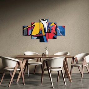 Obraz - Abstrakcja mężczyzn (125x70 cm)