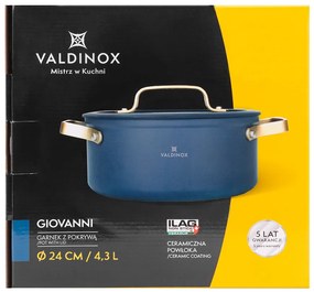 Valdinox Rondel z pokrywką Giovanni 24 cm, 4,3 l, 4,3 l