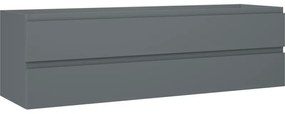 Mexen Orio szafka łazienkowa podumywalkowa 160 cm, 2 szuflady, grafit mat - 91A10-16047-2-BFF66