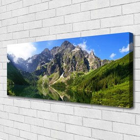Obraz canvas Majestat Tatr: Morskie Oko