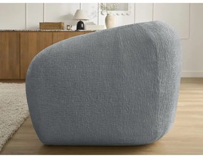 Ciemnoszara rozkładana sofa z tkaniny szenilowej 228 cm Neyo – Bobochic Paris