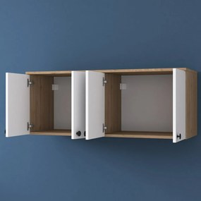 Szafka ścienna Bany Walnut and White