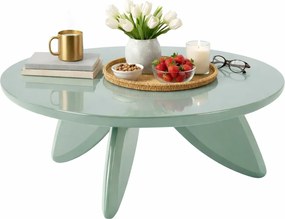 Okrągły nowoczesny kawowy stolik jasnoniebieski A5-M70