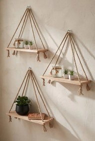 Dębowe Wiszące Półki Na Orzech C8-R42