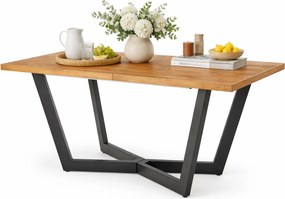 Dębowy stół industrialny do salonu H6-Z03