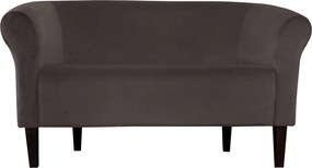 Sofa Milo tkanina Welur wygodna sofa tapicerowana do salonu i poczekalni : Kolor nogi - Venge, Kolor tkaniny - VELVET - MG05, Typ tkaniny - Velvet, Wysokość nogi - 20 cm