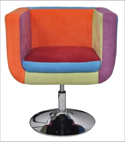 Tapicerowany klubowy fotel patchworkowy H4-P21