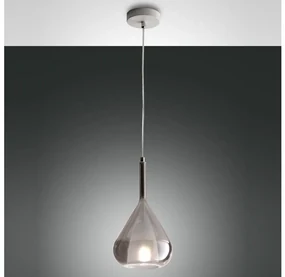 Fabas Luce 3481-40-126 - Żyrandol na lince LILA 1xE27/40W/230V szary