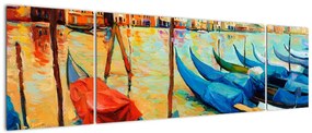 Obraz - Port w Wenecji (170x50 cm)