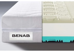 Twardy/średnio twardy piankowy materac dwustronny 120x200 cm Visco Comfort – BENAB