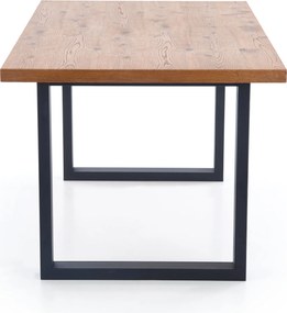 Industrialny stół Perez z rozkładanym blatem