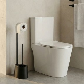 Stojak na papier toaletowy i szczotkę do WC STILK, 63 cm