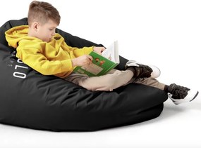 Dziecięca pufa gamingowa z granulatem Diablo Chairs, czarna