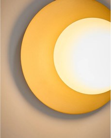 Kinkiet w biało-złotym kolorze ø 25 cm Brisia – Kave Home