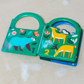 Zabawka interaktywna Colour changing bath book Woodland – Rex London