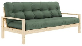 Zielona rozkładana sofa 205 cm Knob – Karup Design